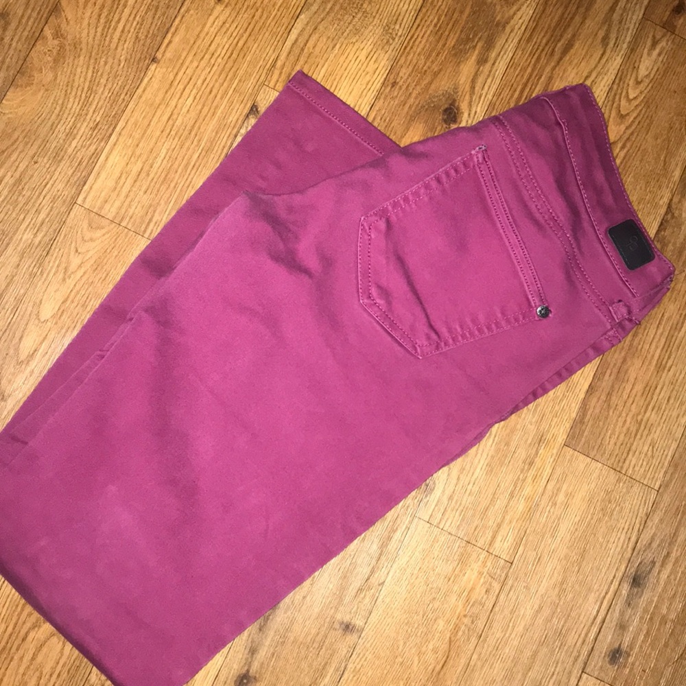 Dark pink Jeans